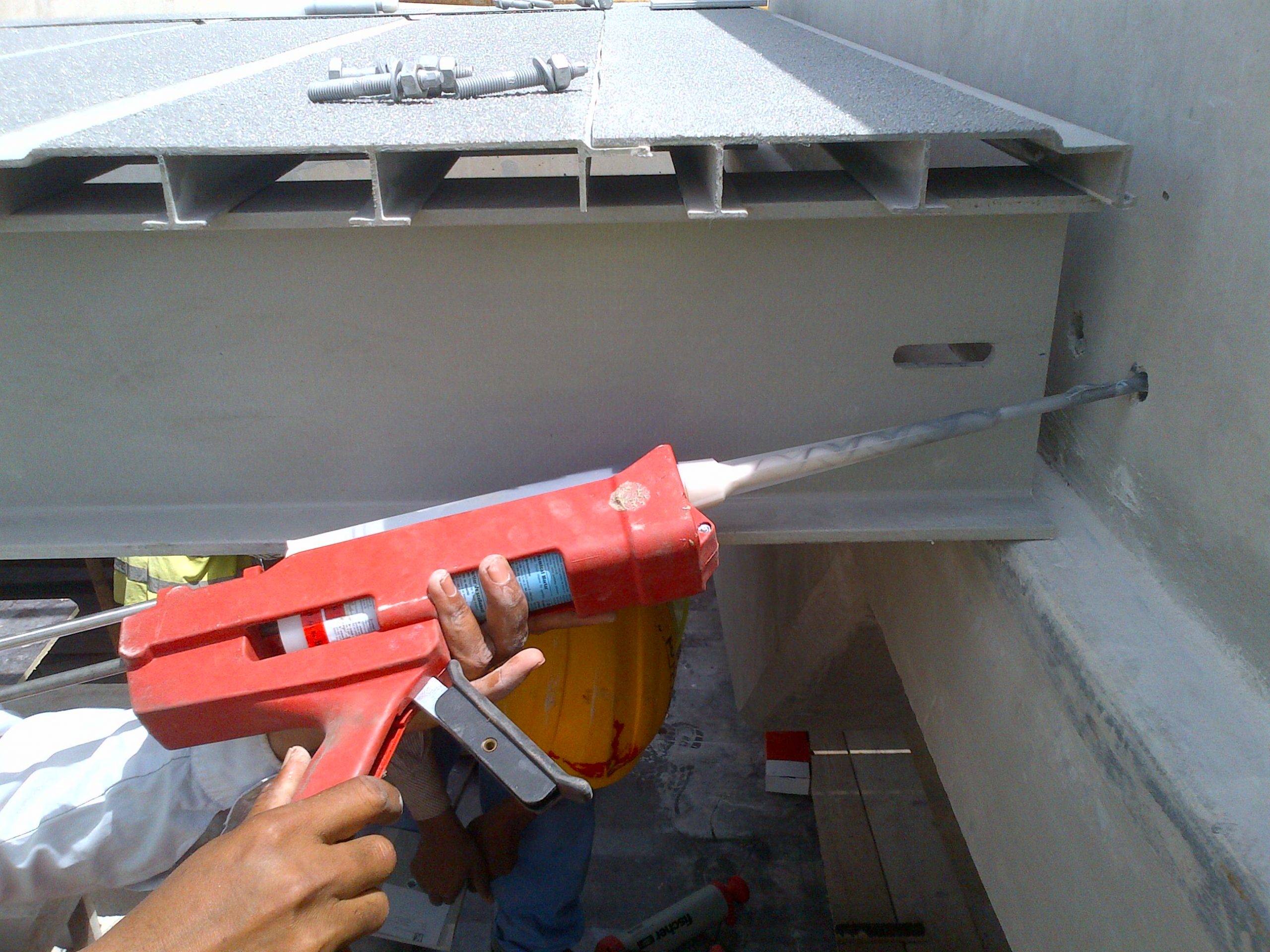 GRP panel fixing in flyover